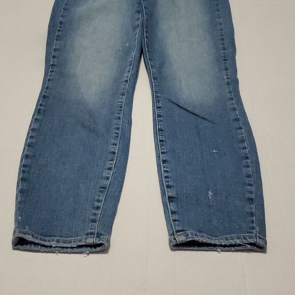 Paige Verdugo Medium Wash Mid Rise Crop Casual Trendy Skinny Jeans W 26 - Picture 5 of 11